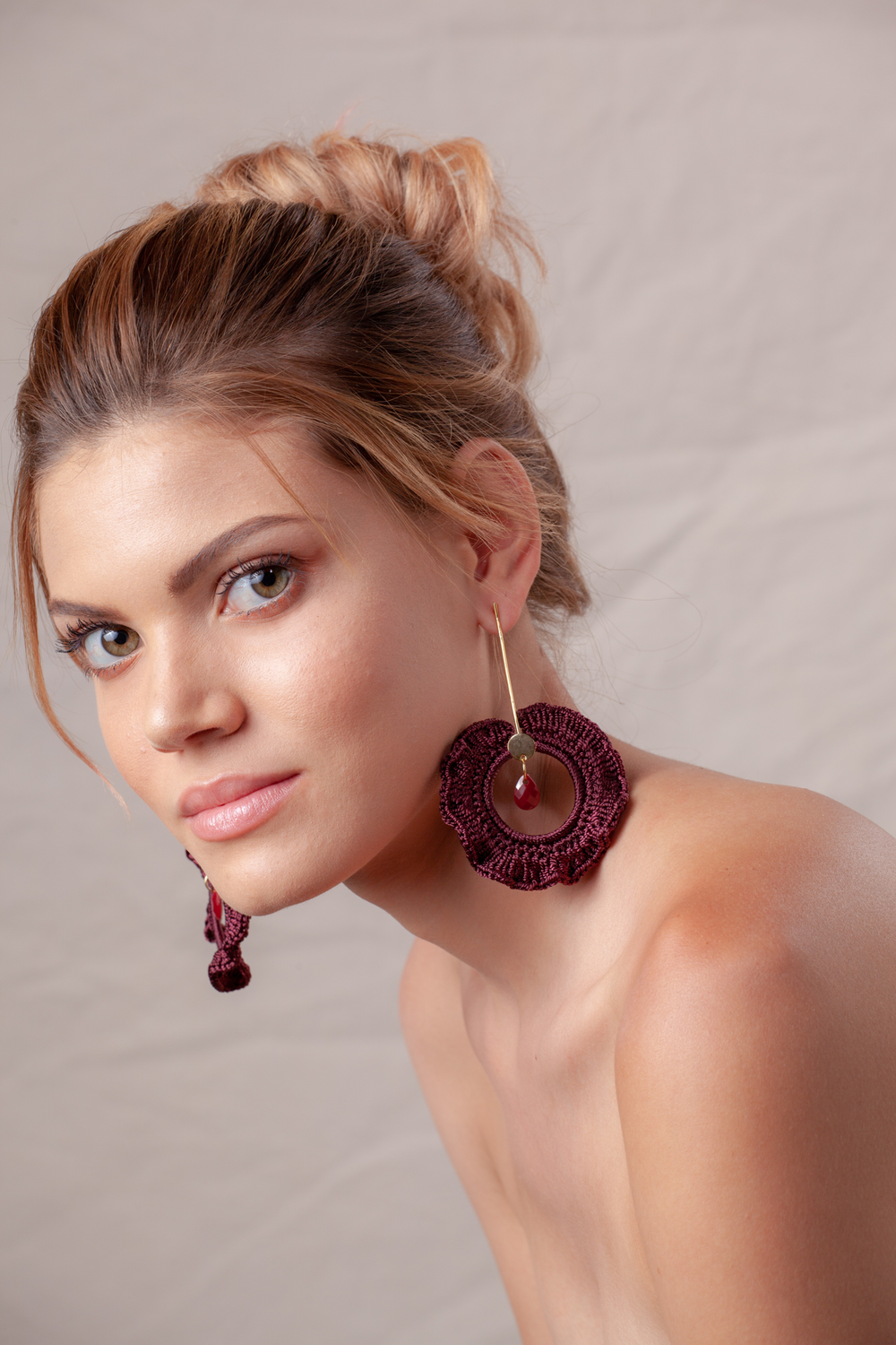 aretes largos de fiesta Misia & Co.