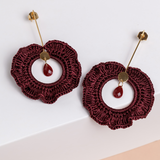 Aretes largos SAN JOAQUÍN tejido