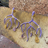 Aretes MANDRAGORA porcelana