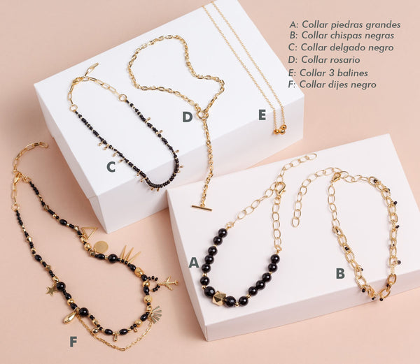 Collares PROVIDENCIA negro