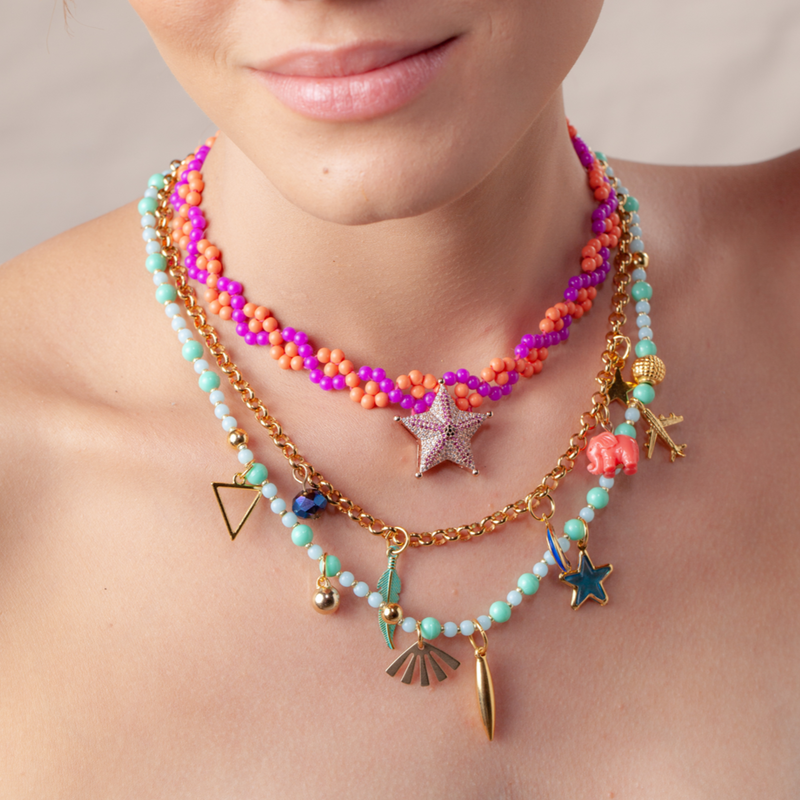 Collares PROVIDENCIA pastel