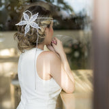 Tocado de novia RIVIERA blanco