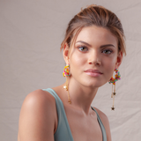 Aretes aros PRIMAVERA multicolor