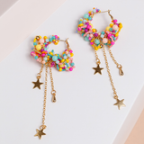 Aretes aros PRIMAVERA multicolor